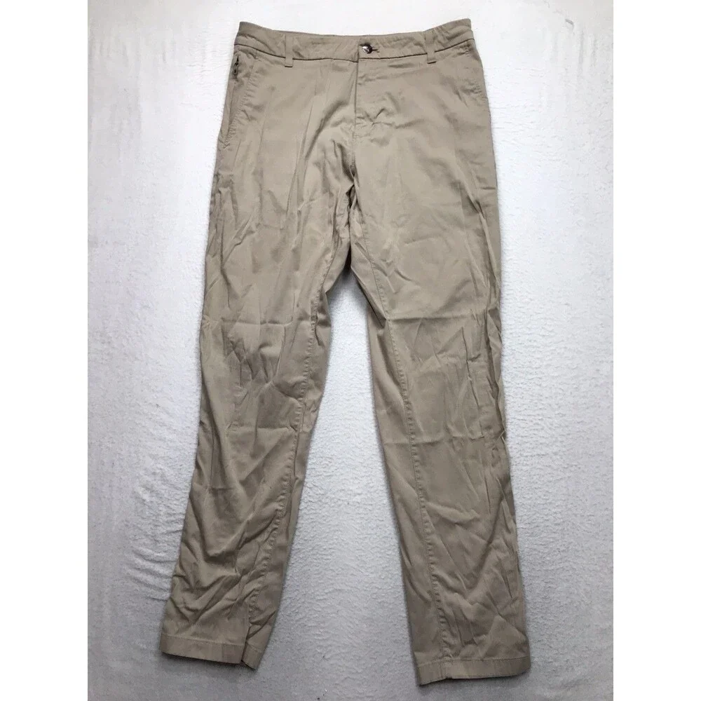 BIRDDOGS Pants Men 32x32 Stretch Tan Performance Golf Stretch Lined Chino